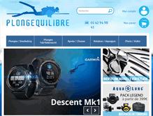 Tablet Screenshot of boutiqueplongequilibre.com